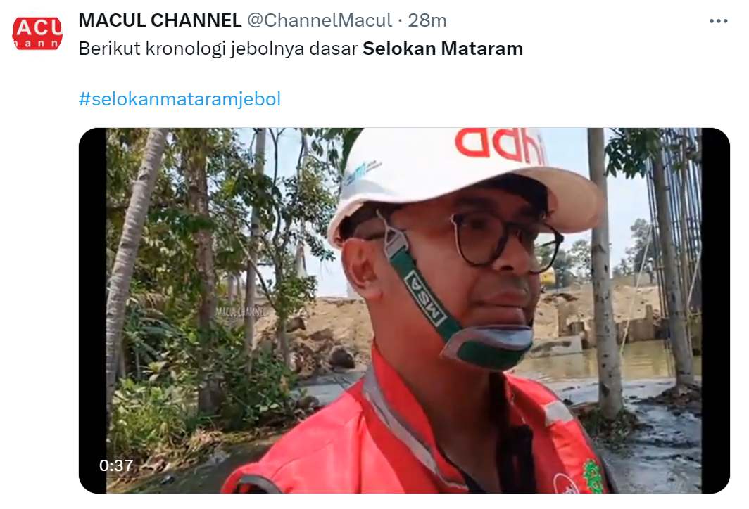 Macul Channel-Selokan Mataram di Sleman Jebol Akibat Konstruksi Jalan Tol Jogja-Bawen