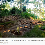Jalan Tol Jogja-Bawen, Exit Tol Simpang Sususn Temanggung Melewati Makam Prajurit P. Diponegoro