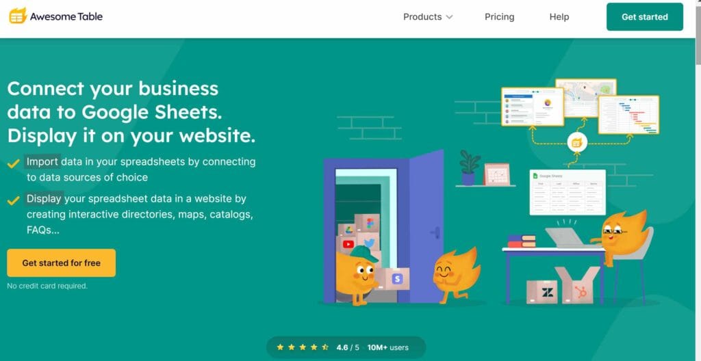 Platform untuk mengubah Google Sheets menjadi Website