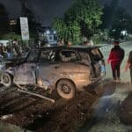 Kecelakaan Tunggal di Ring Road Utara Sleman, Innova Ringsek Usai Tabrak Pohon